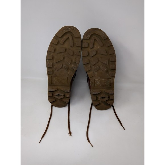 Vintage Y2K Skechers Chunky Ankle Boots Leather Lace Up Brown Shoes Mens Size 9‎